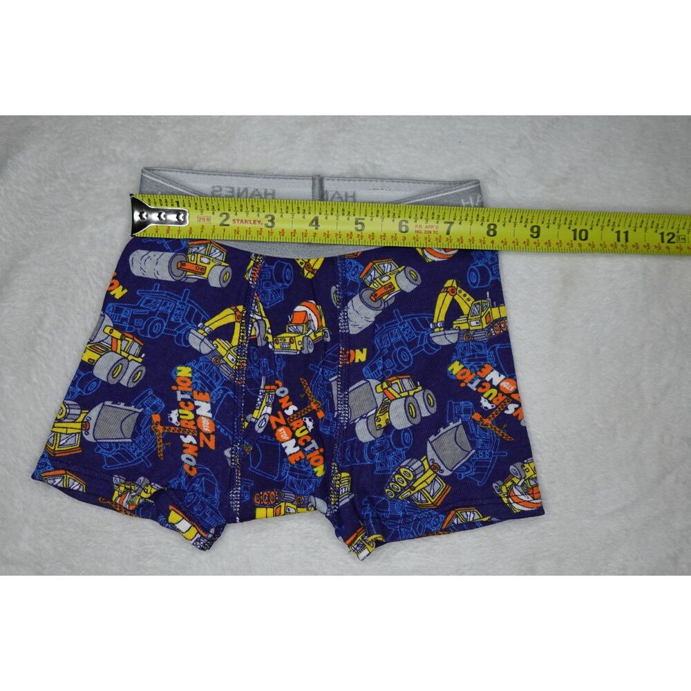 Hanes Toddler Boys' Boxer Briefs 2T-3T: Cotton, Tagless, Cars Pattern + Solid - Picture 14 of 14